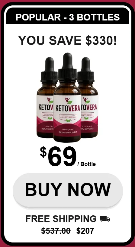 KetoVera three bottle package